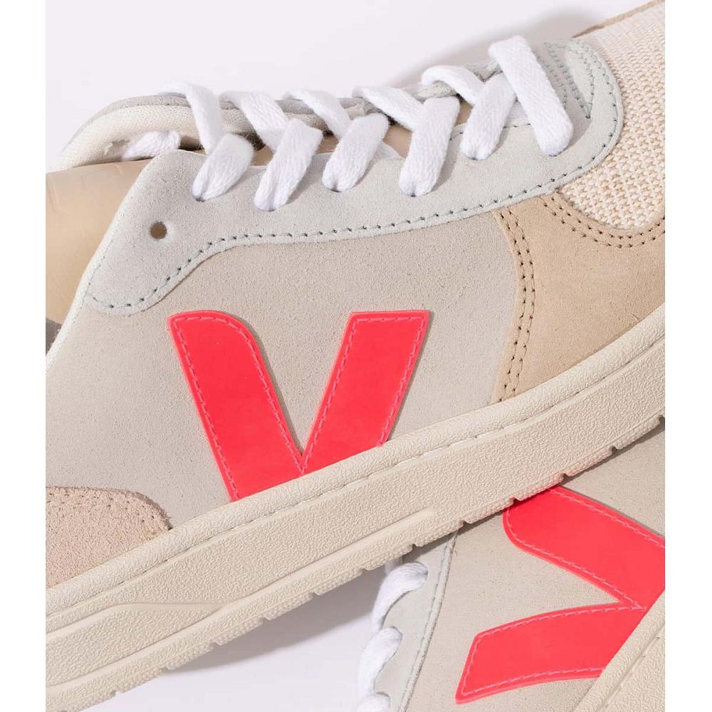 Veja V-10 SUEDE Women's Sneakers Beige | CA 642XYU